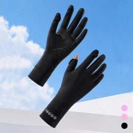 여성 손가락 오픈 스마일 아웃도어 장갑 URK-572