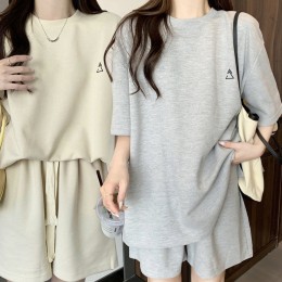 여성 캐주얼 반바지 반팔 상하의 세트 URK-138