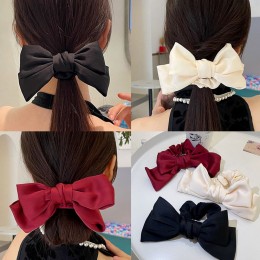 여성 새틴 리본 헤어슈슈 곱창밴드 URK-164