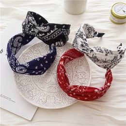 페이즐리 패턴 꼬임 넓은 머리띠 URK-170