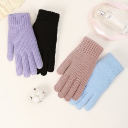 여성 컬러풀 핑거홀 터치 장갑 URK-207