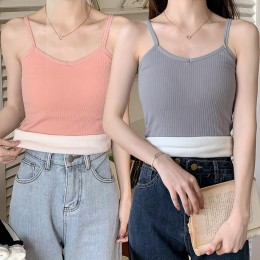 여성 골지 기모 안감 끈 나시 URK-224