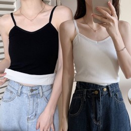 여성 골지 기모 안감 끈 나시 URK-224