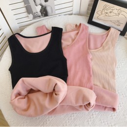 여성 라운드넥 기모 안감 민소매 URK-225