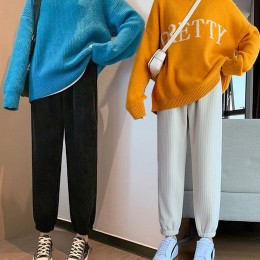 여성 조거 허리 밴딩 골지 팬츠 URK-229