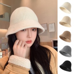 여성 외출 패션 골지 니트 벙거지 모자 URK-235
