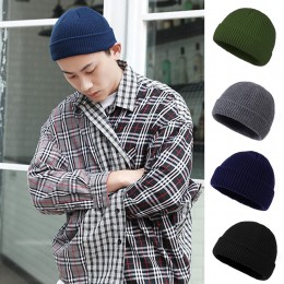 기본 무지 사계절 짧은 숏 비니 URK-260