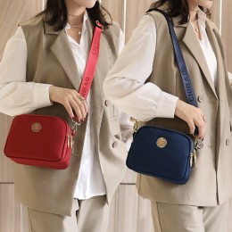 여성 3단 지퍼 크로스 숄더백 URK-264