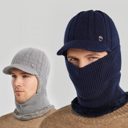 길이조절 넥워머 방한 니트 챙 모자 URK-266