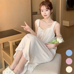 여성 시원한 리본 민소매 홈웨어 잠옷 URK-304