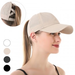 여성 올림머리 포니테일 메쉬 볼캡 URK-331